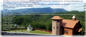 Angel's View Wedding Chapel in Black Bear Ridge Resort right outside of Pigeon Forge, TN