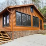 A Secluded Hideaway is a 3 bedroom 3 bath log cabin